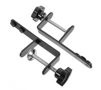 Gogogmee Supporto Morsetto a C in Metallo 2 Pezzi per Pannelli Forati da Tavolo, Staffa di Serraggio Resistente per Organizzazione Ufficio e Accessori Artigianali