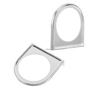 Gogogmee Supporto per Misuratore Singolo 52 Mm in Ferro Nero, Staffa Portastrumenti Auto da 2 Pezzi, Montaggio Cruscotto Interno Veicolo, Accessorio per Indicatori Automobilistici