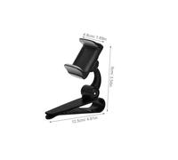 Gogogmee Supporto per Telefono da Auto con Montaggio su Parasole Porta Cellulare Stabile per e Live Streaming Compatibile con Vari Modelli Auto e Dimensioni Smartphone Colore Grigio