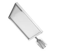 Gogogmee Supporto Portacartello da Terra A4 Verticale in Acciaio Inox 2 Pezzi, Espositore per Poster Montante Stabile per Controllo Folla in Aeroporti, Hotel e Centri Congressi