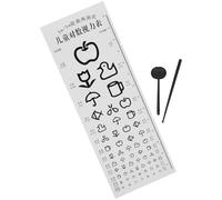 Gogogmee Tabella Oculistica da Parete per Esame Vista, Grafico Visivo Logaritmico Standard in Carta e Plastica, Set Completo Motivo per Test Vista Domestici e Professionali