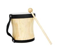 Gogogmee Tamburo Bongo a Percussione in Legno e Pelle di Pecora con Bacchetta, Strumento Musicale per Ragazzo Ragazza e Adulti, Tamburo Didattico per Sviluppo Ritmo e Creatività in Scuole
