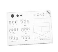 Gogogmee Tappetino in Silicone Per Esercitarsi Le Unghie Acriliche Foglio Per Unghia Acrilica Arrotolabile e Facile Da Pulire