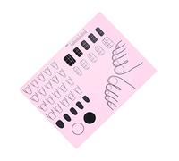 Gogogmee Tappetino Per Manicure Silicone Pad Per Allenamento Nail Art e Lavabile Strumento Per Pratica Acrilica Per Tecniche Unghie Per Amiche e Appassionate Di Bellezza