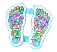 Gogogmee Tappetino per Massaggio ai Piedi e Piastra per Agopressione Rettangolare, Stuoia di Ciottoli Flessibile Antistress per Stimolare la Circolazione, per Casa, Ufficio e Anziani