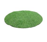 Gogogmee Tappeto Erba Sintetica Rotondo per Coperchio Pozzetto Decorativo e Realistico Prato Artificiale Morbido e Antiscivolo per Giardino Terrazza e Spazi Esterni Pet-Friendly
