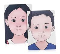 Gogogmee Tavole per Pratica Trucco Riutilizzabili con Stampe Volto Facili da e Sicure con Smussati per del Face Painting