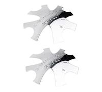 Gogogmee Template Per Manicure Francese in Acciaio Resistente 2 Pezzi, Stencil Per French Manicure e Tagliaunghie Professionale Per Saloni Di Bellezza, Centri Estetici e Uso Fai Da Te