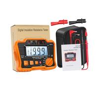 Gogogmee Tester Digitale di Resistenza di Isolamento con Retroilluminazione LCD Misuratore Megohm Professionale per Manutenzione e Verifica di Apparecchiature Elettriche Protezione