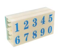 Gogogmee Timbri Numerici Riutilizzabili per Educazione e Scrapbooking Timbro Data e Codice Seriali per Insegnanti e Te Creativo Materiale Resistente e Impugnatura Ergonomica