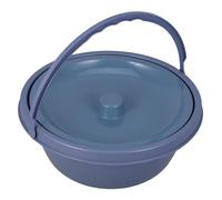 Gogogmee Toilette Portatile per Adulti con Vasino in Plastica Compatto Spittoon Richiudibile Antiodore per Anziani Donne in Gravidanza e Ausili per Deambulazione