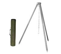 Gogogmee Tripode da Campeggio Regolabile in Alluminio Ultraleggero per Cucina all Aperto Supporto Multifunzione per Pentole e Lanterne Smontabile e Facile da Trasportare