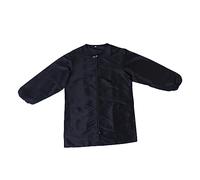 Gogogmee Tuta Da Tecnico Di Bellezza a Maniche Lunghe Nera l Grembiule Protettivo Per Abiti Abito Spa Zip Per Saloni Di Parrucchieri e Centri Estetici