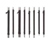 Gogogmee Utensili per Intaglio del Legno in Acciaio Resistente Kit 8 Pezzi con Borsa per Conservazione per Artigiani e Principianti del Carving