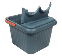 Gogogmee Vaschetta Lavapiedi in Plastica con Coperchio e Manico, Design Rialzato per Massaggio, per Uso Domestico e Pediluvio Rilassante per Adulti e Anziani
