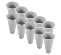 Gogogmee Vasi Funerari in Plastica Resistenti 10 Pezzi da 16,5 Cm Portafiori per Tombe e Decorazioni Commemorative da Cimitero per Cerimonie e Visite Memoriali