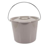 Gogogmee Vaso Da Notte Coperto Con Maniglia Antiscivolo in Pp Leggero e Compatto, Orinatoio Per Anziani e Disabili, Sputacchiera Domestica Riutilizzabile Per Pazienti Costretti a Letto