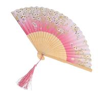 Gogogmee Ventaglio Pieghevole Classico in Stile Decorativo e Resistente con Motivo Ciliegio Regalo Raffinato per Donne Amante della Tradizione