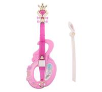 Gogogmee Violino Giocattolo per Bambini Design Realistico in Plastica Rosa, Strumento Educativo Sicuro per Giochi di Ruolo e Interazioni Familiari