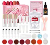 GOGOPARTY - Kit fai da te per realizzare lucidalabbra fai da te, kit di base per lucidalabbra, divertente set regalo per donne e ragazze, per creare lucidalabbra idratante e lucido