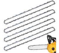 Gogostern 4 confezioni da 14", catena per motosega da 3/8", LP, 52 maglie da 0,043", con 26 teste di coltello ad angolo retto, design ammalita riduce il rimbalzo di taglio, per Makita, Bosch, Einhell