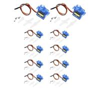 gohantee 9G Micro Servo Motor, 10 pz 9G Micro Servo Motor, Servo 360 gradi Angolo Controllabile, Micro Servo Kit per Robot RC / Piccolo Aereo Elettrico / Barca Controllo con Cavo