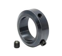 GOHAPY Anello di fermo for fissaggio albero nero, anello spinta for boccola cuscinetto, collare serraggio a doppia divisione con vite, 1 pz(4x8x6mm)