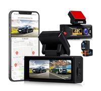 GOHHDL 4K+2.5K Dash Cam per Auto Anteriore e Posteriore, Schermo IPS da 3,16 Pollici, WiFi e GPS Integrati a 5 GHz, ADAS, Sensore G, Visione Notturna, Grandangolo 150°+120°, Registrazione in loop