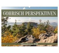 Gohrisch Perspektiven - Elbsandstein (Wandkalender 2026 DIN A2 quer), CALVENDO Monatskalender: Der Gohrisch von nah und fern.