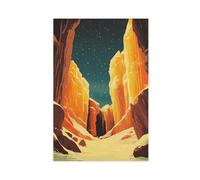 GOIAEGAG Carlsbad Caverns National Park, poster su tela, decorazione per camera da letto, ufficio, stanza, regalo, 50 x 75 cm