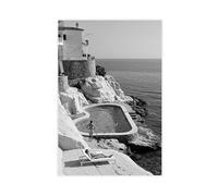 GOIAEGAG Stampa fotografica su tela, motivo: Hotel Du Cap, decorazione artistica da parete per camera da letto, ufficio, camera da letto, regalo, 30 x 45 cm