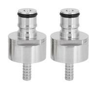 Goick 2 pezzi Tappo di Carbonatazione, Tappo per bottiglia carbonizzata in acciaio, inossidabile per bottiglie in PET per carbonare Soda Beer Succo di frutta Acqua con ardiglione da 5/16 pollici