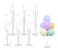 GOIEHIR 6 Pièces Arbre de Ballon, Support pour Ballon, Support de Ballon Table, pour Mariage, Anniversaire, Fête