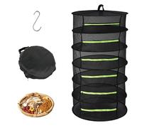 GOIEHIR Rete Essiccazione,Essiccatore per Erbe Aromatiche a 6 Strati Sospeso, con Ganci e Cerniere, Rete per Essiccazione a Maglie per Piante, Erbe Aromatiche,Sspezie, Verdure, Carne