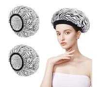Goiern 2 tappi riscaldanti per capelli per la cura profonda, in lamina di alluminio, tintura per capelli e strumenti per il trattamento dell'olio caldo (nero)