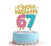 Goiern ICH War 6 Jetzt Bin ICH 7 Kuchenstecker Decorazione per Torte Compleanno Decorazione per Dolci Ragazzi E Ragazze 7 Anni Glitter Felice Compleanno Accessori per FES