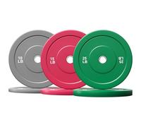 Goimu Set di dischi colorati per pesi olimpici da 5,1 cm, 10/15/25/15,9 kg, set di dischi in gomma per allenamento della forza, casa, palestra, bilancieri, per sollevamento pesi pesanti (confezione da