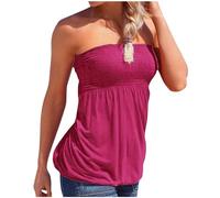 Going Out Top tubo lungo per le donne 2025 senza spalline pieghe tubo vacanza top data notte increspato fuori spalla vestiti notte fuori dalla spalla partito bustier spiaggia backless carino club,