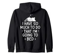 Going to Bed Sleepy Bunny Design per nottambuli Felpa con Cappuccio