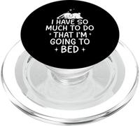 Going to Bed Sleepy Bunny Design per nottambuli PopSockets PopGrip per MagSafe
