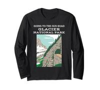 Going-to-The-Sun Road Glacier National Park Montana Escursioni Maglia a Manica