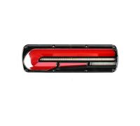 GOINTDJD Auto Luci Posteriori 2 Pezzi Guida Luci Freno Camion Coda Fendinebbia Elettronica A Led 24/12v Flusso Indicatori Di Direzione Fanali Posteriori Per Auto Fanali(A 12V)