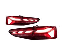 GOINTDJD Auto Luci Posteriori Gruppo Fanale Posteriore Per Auto Per RS5 Style LED Indicatori Di Direzione Automatici Fanali Posteriori Per A5 S5 B9 2017 2018 2019 2020 Fanali(Rosso)