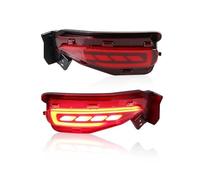 GOINTDJD Per Toyota Per Fortuner SW4 2015-2020 Paraurti Posteriore Luce Fendinebbia Luce Freno Indicatori Direzione LED Riflettore 1 Set Fanali Posteriori(A Red Cover)