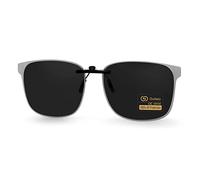 Goiteia Occhiali da Sole Polarizzati Retrò con Clip su Occhiali da Vista per Uomini Donne, UV400 & CE, 58*46mm