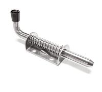 GOIYZTTR Chiavistello a Molla in 304 Acciaio Inossidabile, Bullone a Molla con Chiusura a Scorrimento in Gomma per Porta Finestra Garage Porte di Capann