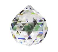 GOIYZTTR Prismi a Sfera in Cristallo Trasparente 60mm Sfera Arcobaleno Cristallo Chiaro Pendente Sole in Cristallo per Decorazione Finestre e Giardini