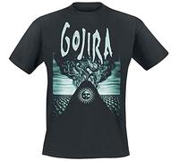Gojira Elements Uomo T-Shirt Nero XL 100% Cotone Regular