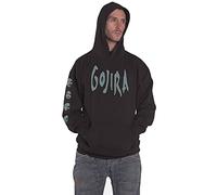 Gojira Felpa con Cappuccio Fortitude Faces Band Logo Nuovo Ufficiale Uomo Nero Size XXL
