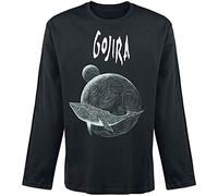 Gojira Flying Whale Uomo Maglia Maniche Lunghe Nero S 100% Cotone Regular